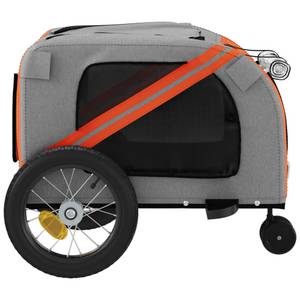 Remorque vélo pour chien 3028771-1 Orange - 52 x 122 cm