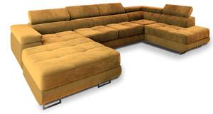 Ecksofa CASONE R-S Senfgelb - Ecke davorstehend rechts