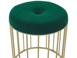 Tabouret LUBBOCK Vert foncé - Doré - Vert