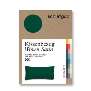 Kissenbezug Woven Satin Dunkelgrün - 40 x 3 x 80 cm