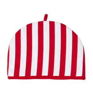 Teekannenwärmer Streifen Tea Cosy Rot