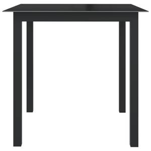 Table de jardin Noir - Métal - 80 x 74 x 80 cm