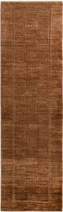 Tapis de couloir Juma Relief II Marron - Textile - 76 x 1 x 270 cm