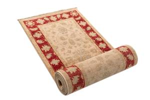 Tapis de couloir Ziegler V Beige - Textile - 60 x 1 x 370 cm