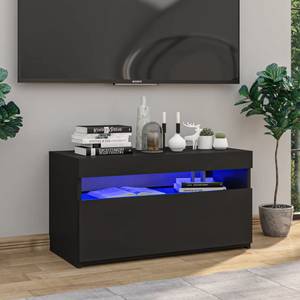 TV-Schrank mit LED-Leuchten D802 Schwarz