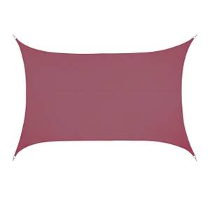 Voile d'ombrage rectangle bordeaux 400 x 600 cm