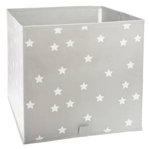 Aufbewahrungsbox Sterne Grau - Textil - 30 x 30 x 30 cm