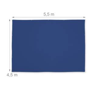 Sonnensegel dunkelblau rechteckig 550 x 450 cm