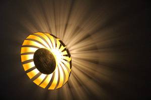 Deckenlampe FLARE Gold - Metall - 18 x 9 x 18 cm