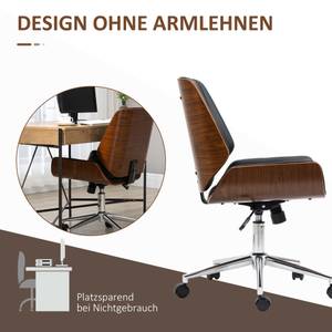 Bürostuhl 921-607V00BK Braun - Kunstleder - 60 x 96 x 53 cm