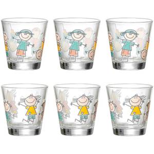 Trinkgläser Best Boys and Girls 6er Set Glas - 9 x 9 x 9 cm