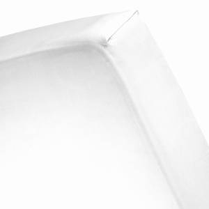 Spannbettlaken 160x200cm - Weiß Weiß - Textil - 160 x 4 x 200 cm