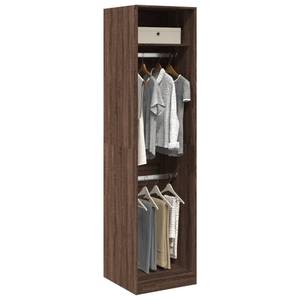 Kleiderschrank 298537-5 Dunkelbraun - Breite: 50 cm