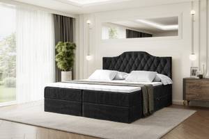 Boxspringbett VILA-1 Schwarz - Breite: 200 cm - H4