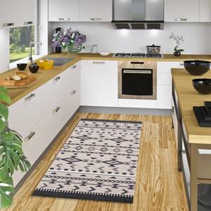 Küchenläufer Teppich Trendy Ethno Beige - Textil - 60 x 1 x 150 cm