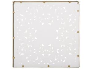 Décoration murale YONORA Marron - Blanc - Bois manufacturé - 60 x 60 x 60 cm