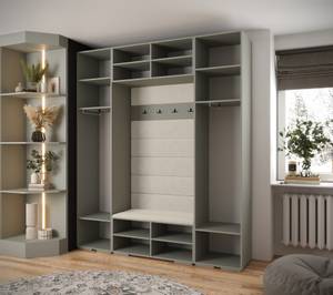 Garderobe Inova 2 Z13 Braun - Gold - Grau - Gold