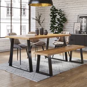 Pieds de table Loft 40x42cm lot de 2 Noir - Métal - 40 x 42 x 8 cm