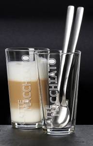 Latte Macchiato Set Lena 4-teilig Glas - 8 x 14 x 8 cm