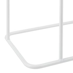 Weißer Handtuchständer 2 Stangen Weiß - Metall - 50 x 75 x 23 cm