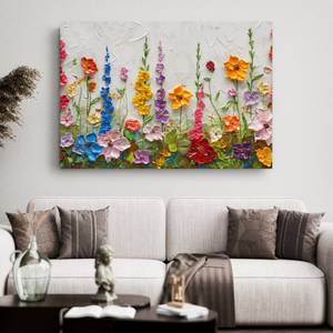 Bild Gemälde Blumen II 100 x 70 cm