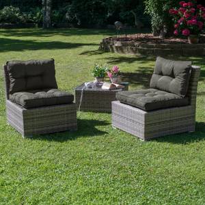 Flair Loungekissen Outdoor Rücken Anthrazit - Tiefe: 70 cm