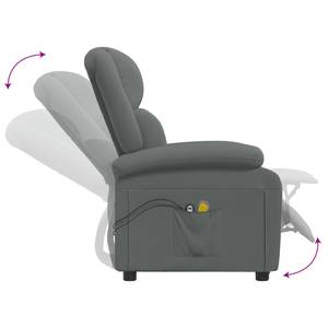 Fauteuil de massage électrique Gris - Textile - 70 x 98 x 93 cm