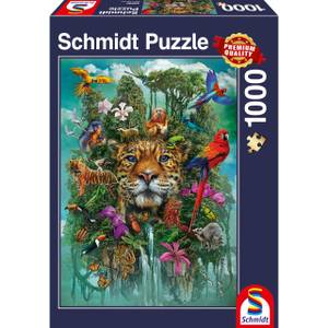 Puzzle König des Dschungels 1000 Teile Papier - 28 x 6 x 38 cm