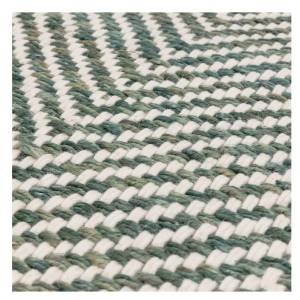 Tapis de salon en jute et coton VIGA Vert - 120 x 170 cm