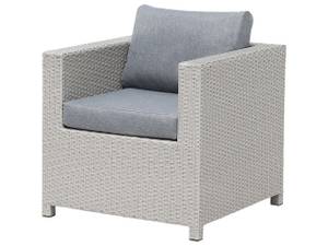 Set de jardin MILANO Gris - Polyrotin - 140 x 69 x 75 cm