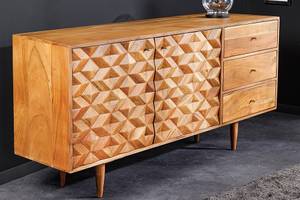 Sideboard ALPINE Braun - Massivholz - 145 x 75 x 40 cm