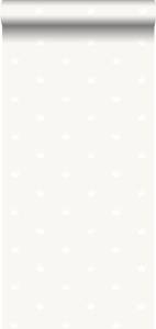 papier peint petites couronnes 7277 Gris