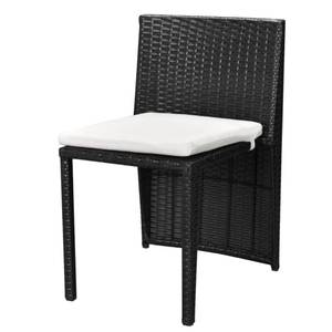 Bistro-Set (3-teilig) 294075 Schwarz - Weiß