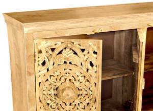 Sideboard LAKADEE Braun - Massivholz - Holzart/Dekor - 140 x 90 x 40 cm