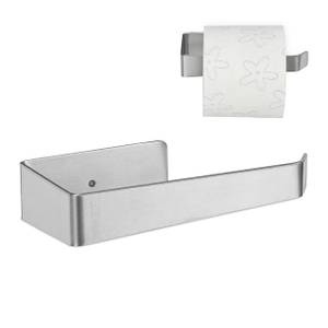 Toilettenpapierhalter in Silber Silber - Metall - 16 x 4 x 8 cm