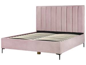 Doppelbett SEZANNE Schwarz - Pink - Breite: 190 cm