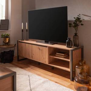 TV-Lowboard 2115 Marron - Gris - Bois manufacturé - 160 x 55 x 40 cm