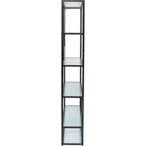 Étagère Skyler Noir - Métal - 115 x 195 x 30 cm