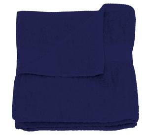 Badetuch dunkelblau 100x150 cm Frottee Blau - Textil - 100 x 1 x 150 cm