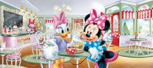 affiche Minnie Mouse & Daisy Duck Fibres naturelles - Textile - 202 x 90 x 90 cm