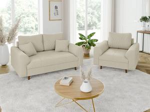 Sessel Neo Cord-Stoff Beige