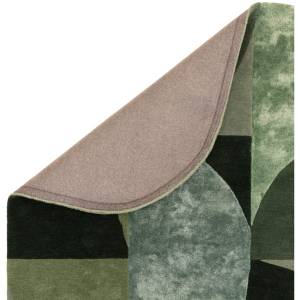 Tapis de salon moderne en laine LAVO Vert - 160 x 230 cm