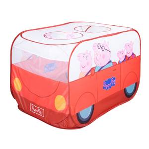 Pop Up Spielbus Peppa Pig Rot - Kunststoff - 75 x 75 x 120 cm