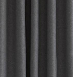 Akustikvorhang schwarz blickdicht Grau - Textil - 140 x 245 x 1 cm