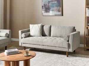 3-Sitzer Sofa NURMO Braun - Eiche Dunkel - Taupe