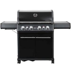 Gasgrill S-418 All Black inkl. Drehspieß Schwarz - Metall - 153 x 119 x 64 cm