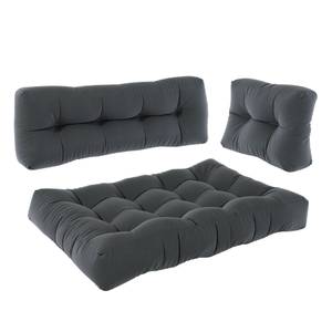 Coussin palette Classic lot de 3 Anthracite