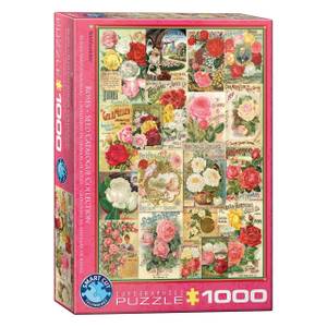 Puzzle Rosensamenkatalog 1000 Teile Papier - 26 x 6 x 36 cm