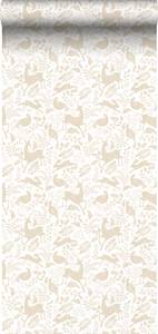 Tapete Wald mit Waldtieren 7402 Beige