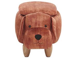 Pouf animal DOGGY Marron - Chêne clair - Marron sable